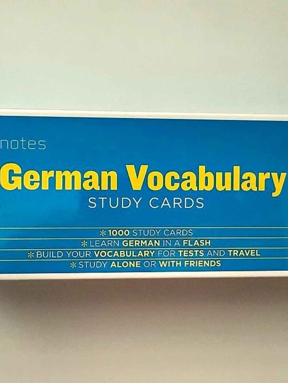 sparknotes German Vocabulary Study Cards 1000 Cards Blue Study Set